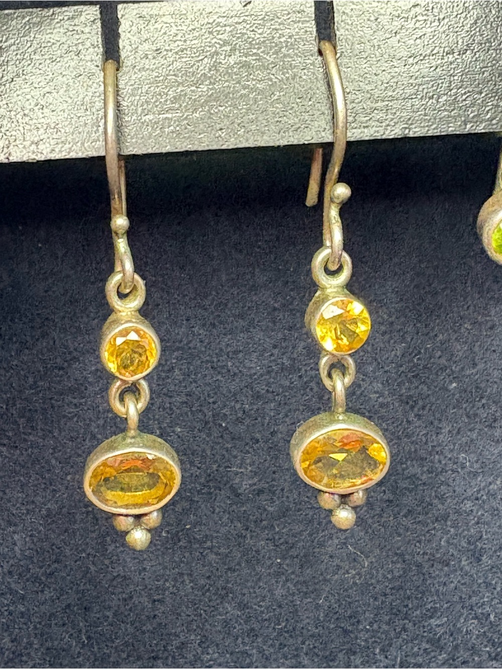 Yellow Crystal Drop Earrings - Women Jewelry